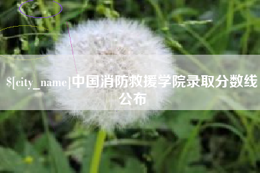 金华中国消防救援学院录取分数线公布
