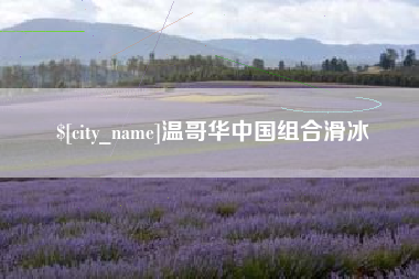 金华温哥华中国组合滑冰