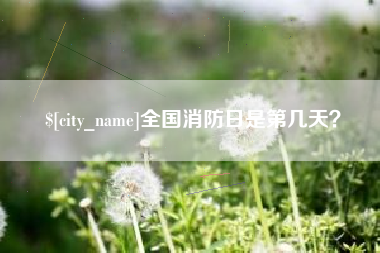 金华全国消防日是第几天？