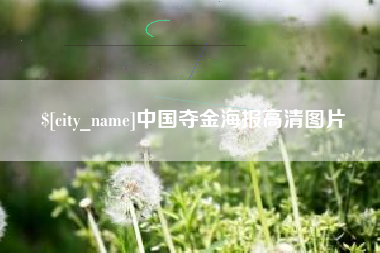 金华中国夺金海报高清图片