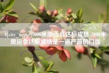 金华5000米奥运会达标成绩-5000米奥运会达标成绩是一道严苛的门槛