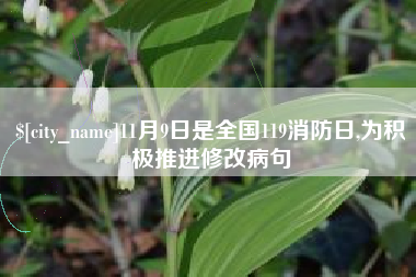 金华11月9日是全国119消防日,为积极推进修改病句