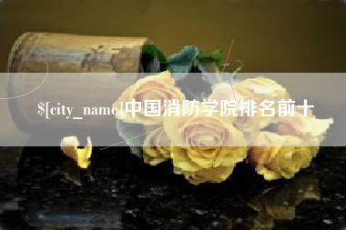 金华中国消防学院排名前十