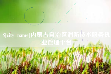 金华内蒙古自治区消防技术服务执业管理平台