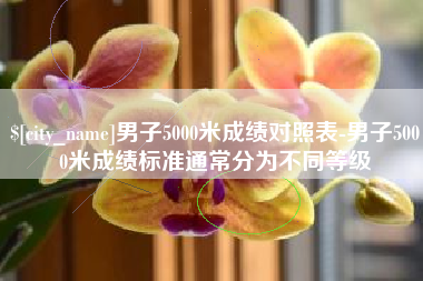 金华男子5000米成绩对照表-男子5000米成绩标准通常分为不同等级