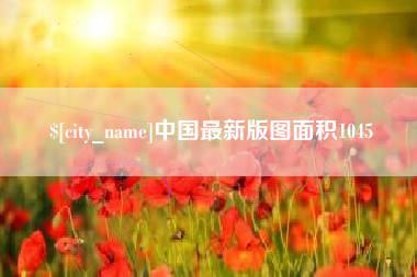 金华中国最新版图面积1045