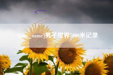 金华男子世界5000米记录