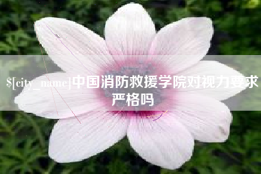 金华中国消防救援学院对视力要求严格吗