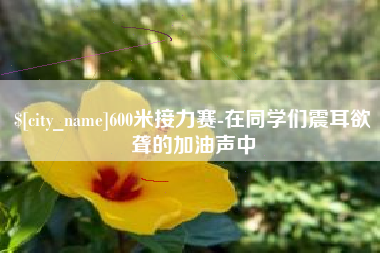 金华600米接力赛-在同学们震耳欲聋的加油声中