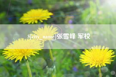 金华张雪峰 军校