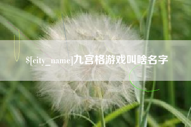 金华九宫格游戏叫啥名字