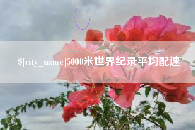 金华5000米世界纪录平均配速