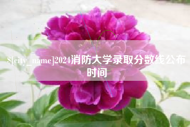 金华2024消防大学录取分数线公布时间