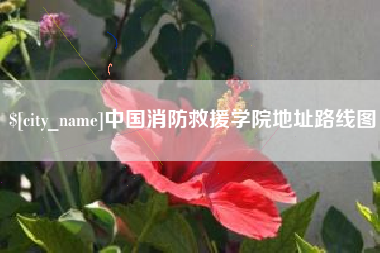 金华中国消防救援学院地址路线图