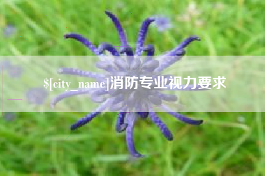 金华消防专业视力要求