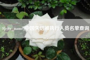 金华中国失信被执行人员名单查询