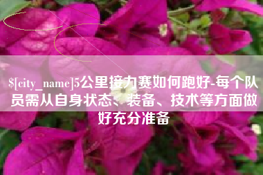 金华5公里接力赛如何跑好-每个队员需从自身状态、装备、技术等方面做好充分准备