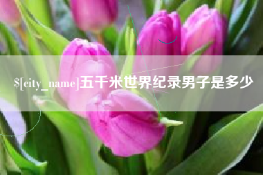 金华五千米世界纪录男子是多少