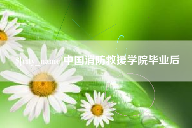 金华中国消防救援学院毕业后