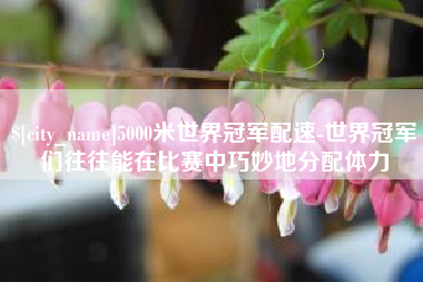 金华5000米世界冠军配速-世界冠军们往往能在比赛中巧妙地分配体力
