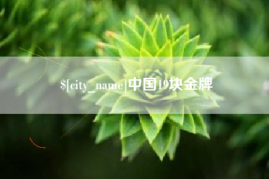 金华中国19块金牌
