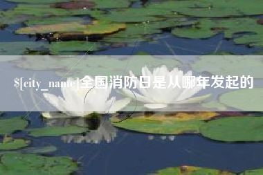 金华全国消防日是从哪年发起的
