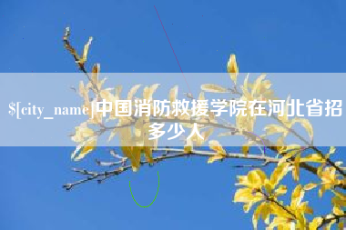 金华中国消防救援学院在河北省招多少人