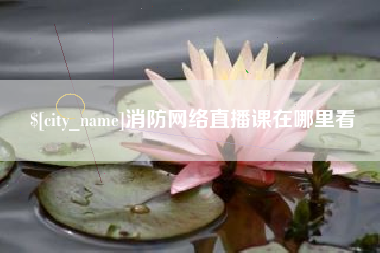 金华消防网络直播课在哪里看