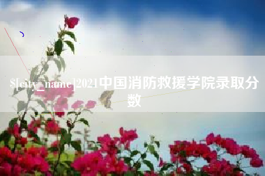 金华2021中国消防救援学院录取分数