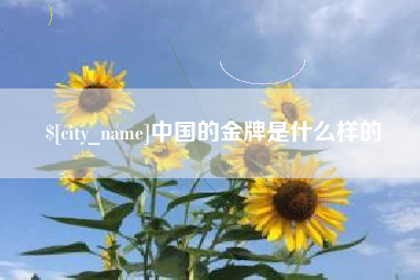 金华中国的金牌是什么样的