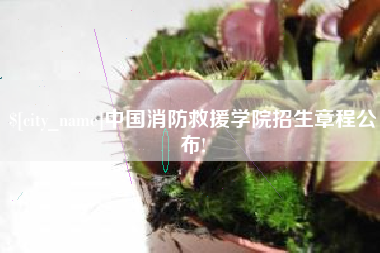 金华中国消防救援学院招生章程公布!